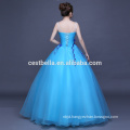 OEM Factory China 2017 Floral Sky Blue Ruffles Quinceanera Prom Dresses Ball Gown Formal Party Ball Gown